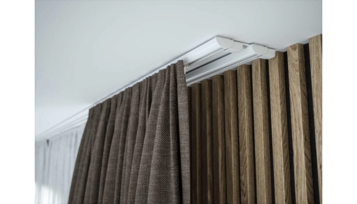 Szyna czarna aluminiowa podwójna karnisz Creativa  ZD2-150